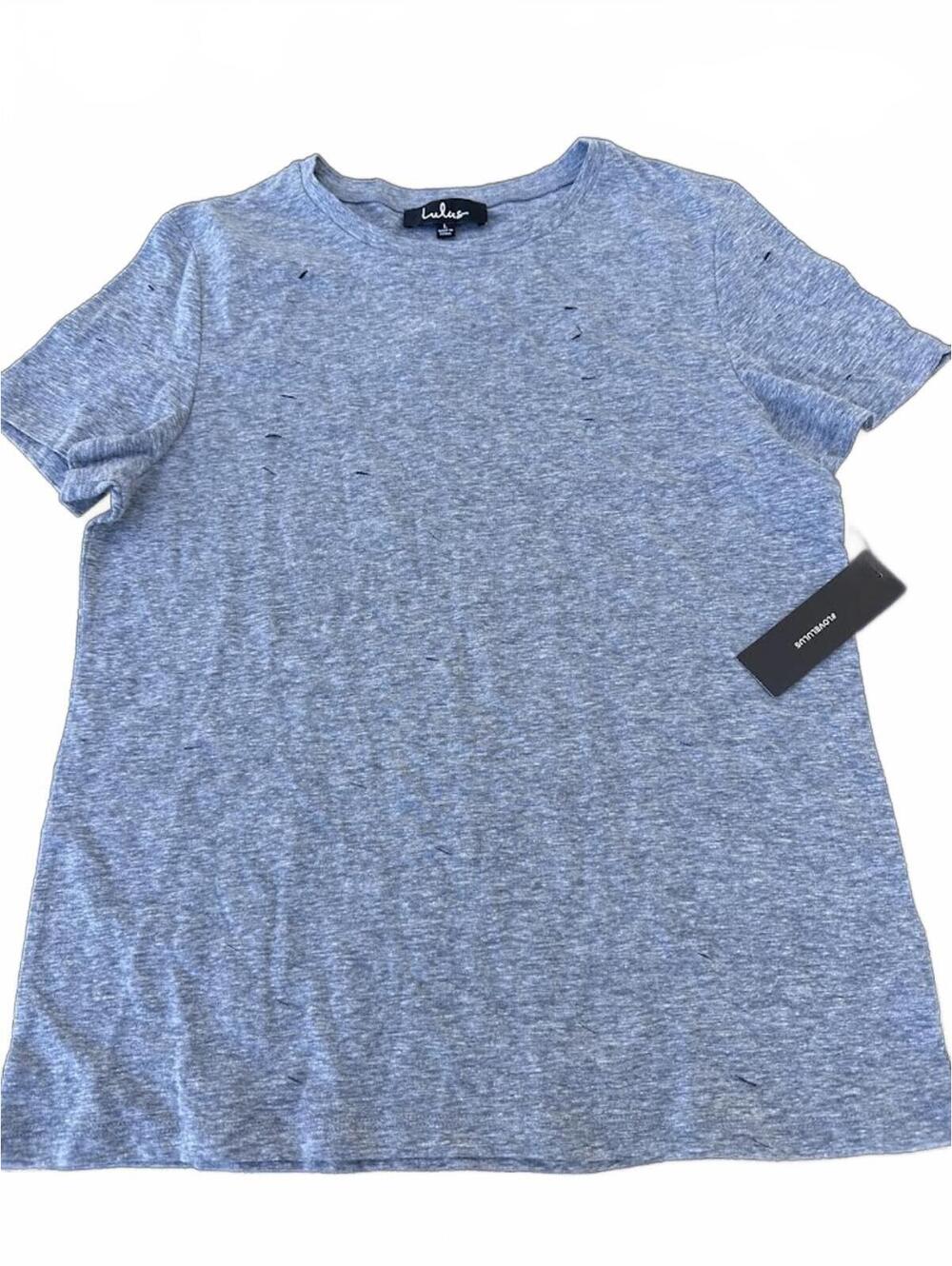Lulus Distressed Gray Tee NWT